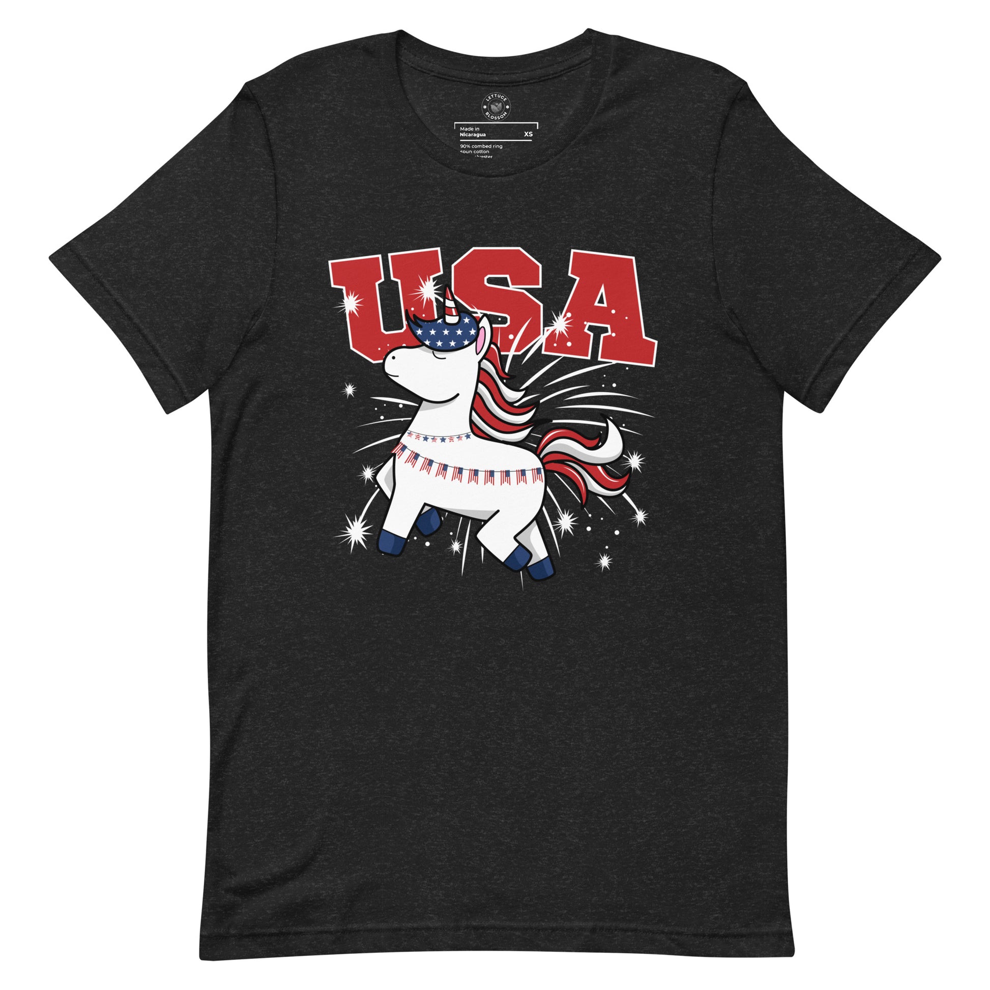 4th Of July Tee Patriotic Unicorn America Shirt For Funny USA Tee Unicorn Lovers Gift