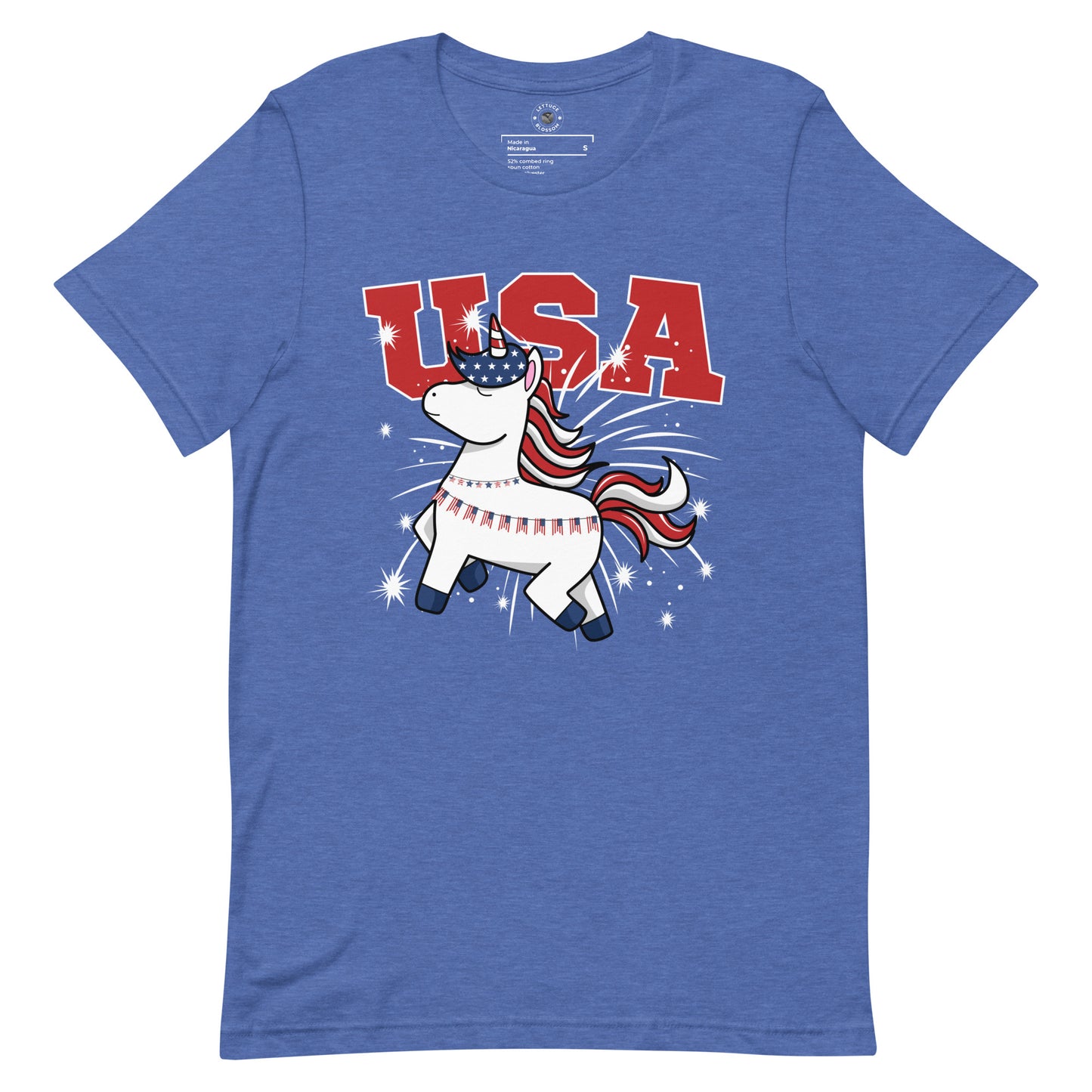 4th Of July Tee Patriotic Unicorn America Shirt For Funny USA Tee Unicorn Lovers Gift