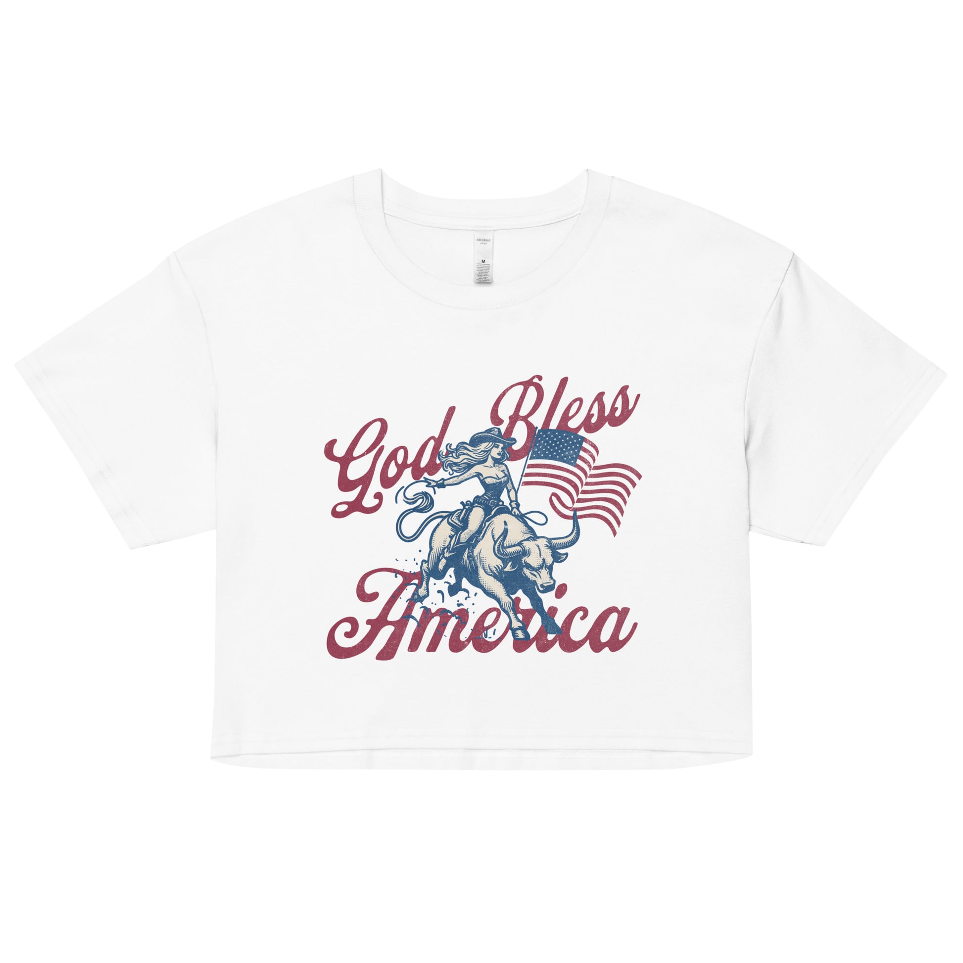 4th-Of-July-Crop-Top-Patriotic-Cowgirl-Western-Shirts-For-USA-Tee-America-Yee-Haw-Shirt-USA-Gift